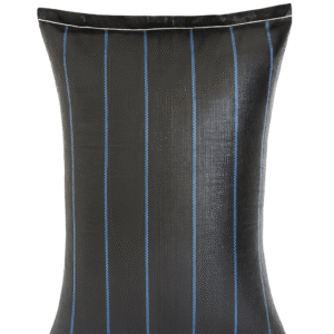 SACO C NEGRO CON RAYAS AZULES C.B